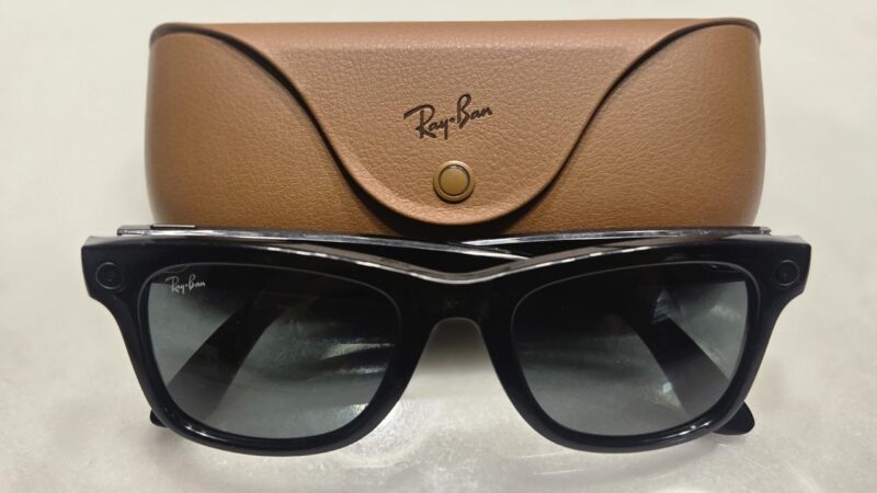 Ray-Ban Meta smart glasses with charging case