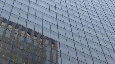 Bank of America Tower glass skyscraper facade